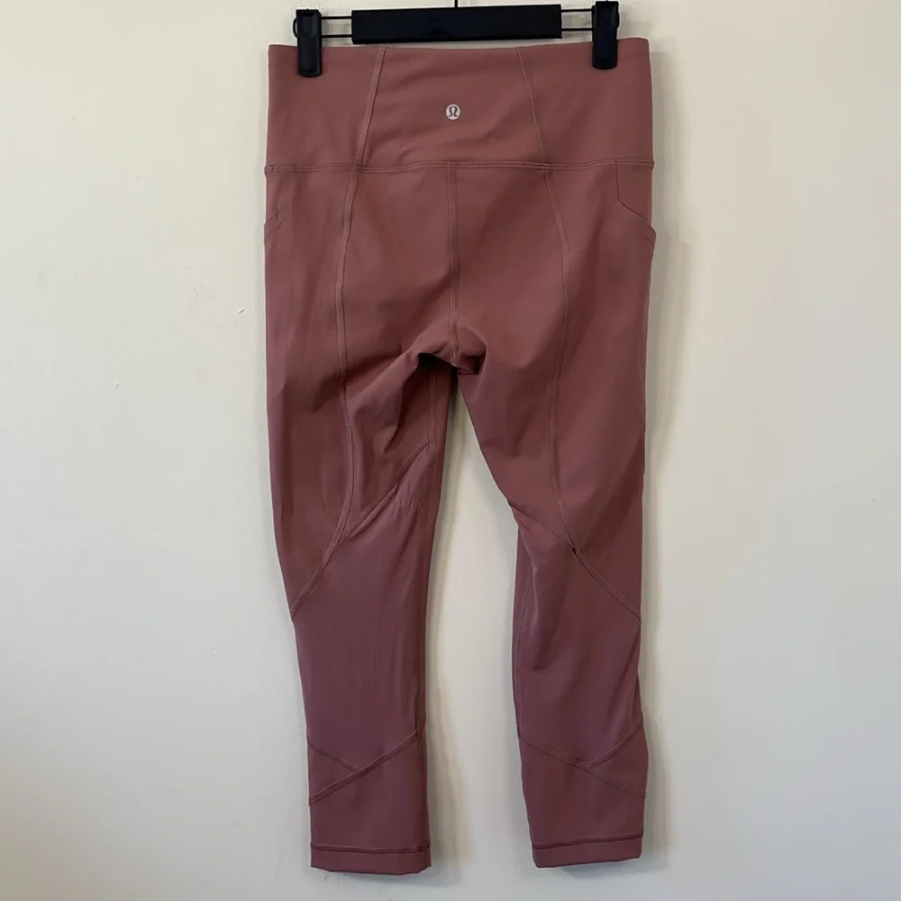 Lululemon Pace Rival High-Rise Crop 22” Leggings Spiced Chai Size 6 - Picture 6 of 10
